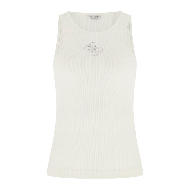 GUESS Top Guendalina barva bílé vlny