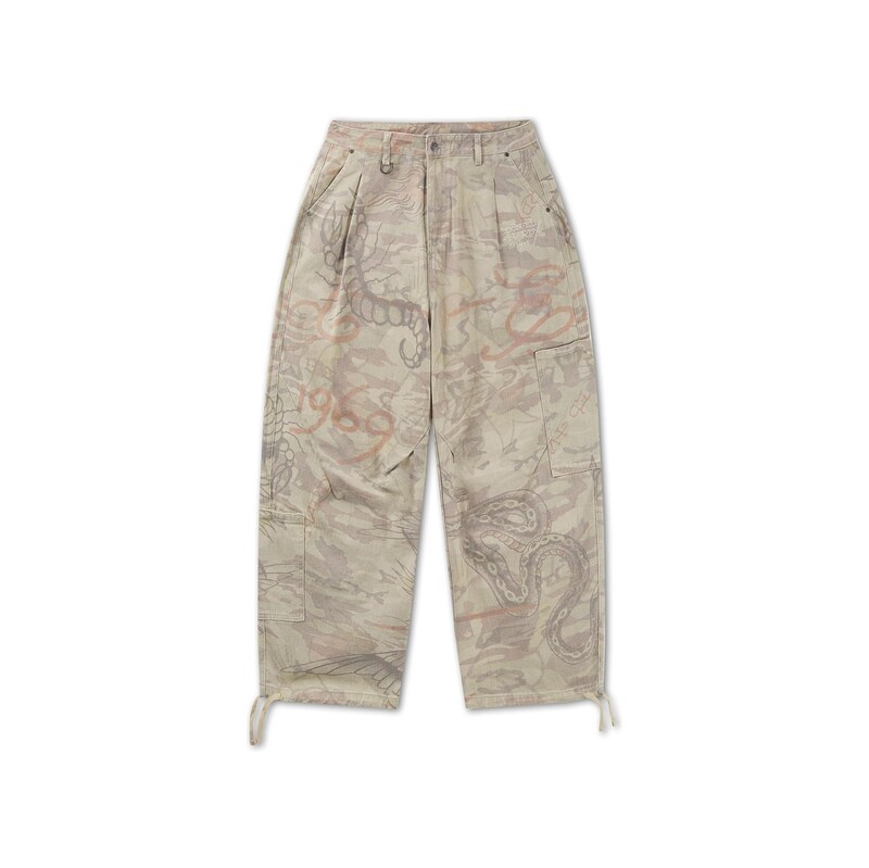 Ed Hardy Kalhoty béžový melír