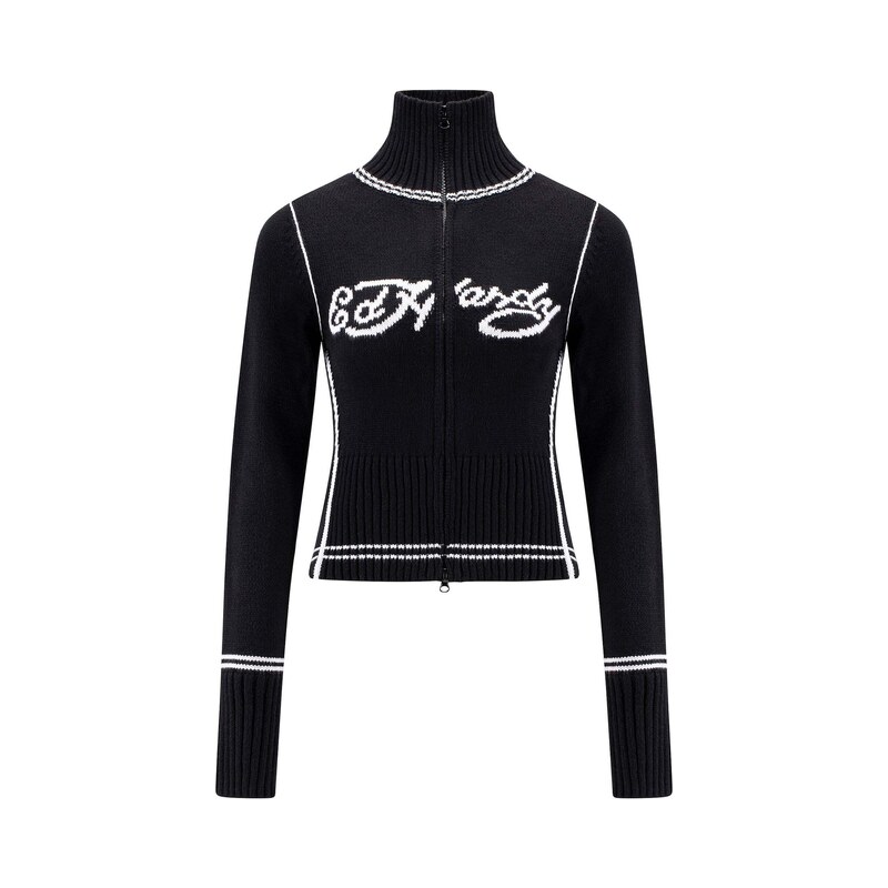 Ed Hardy Kardigan krémová / černá
