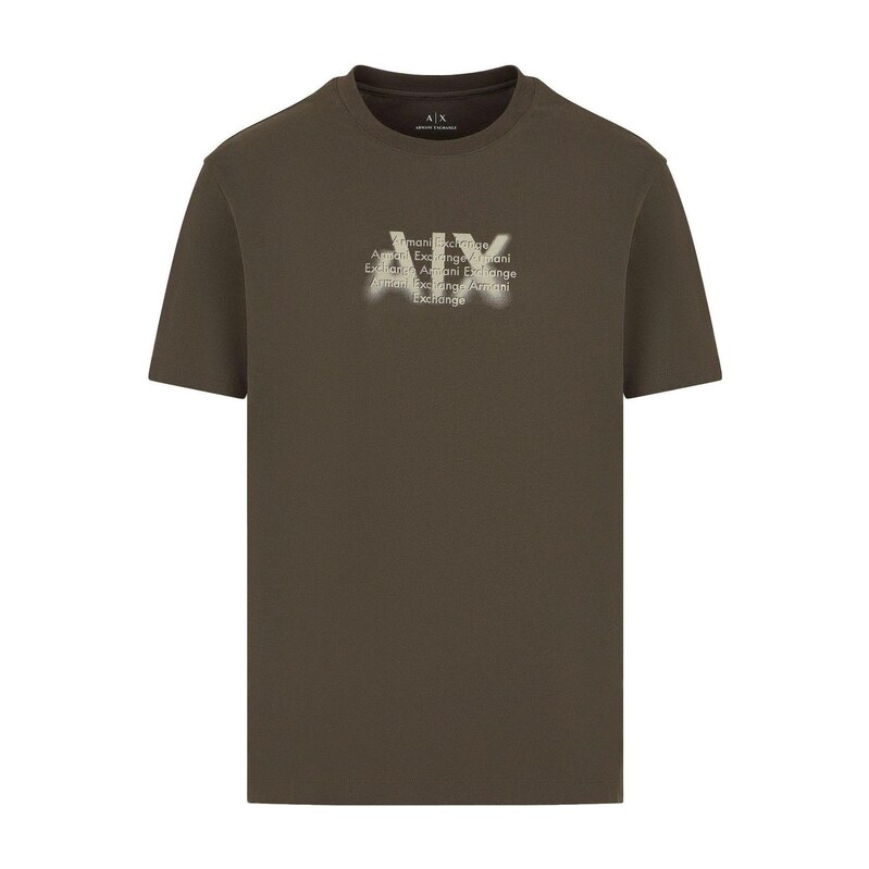 ARMANI EXCHANGE Tričko 6DZTHH olivová