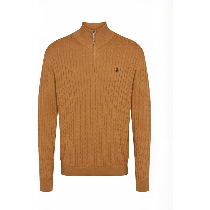 U.S. POLO ASSN. Svetr  UMRomeo  hnědá