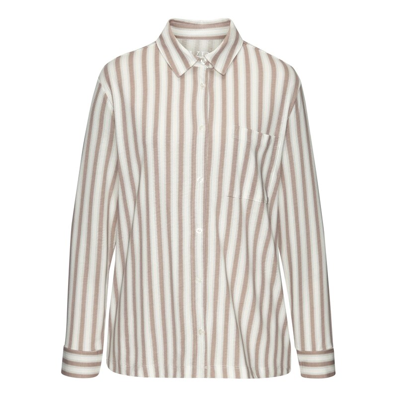 VIVANCE Tričko na spaní světlemodrá / cappuccino / offwhite