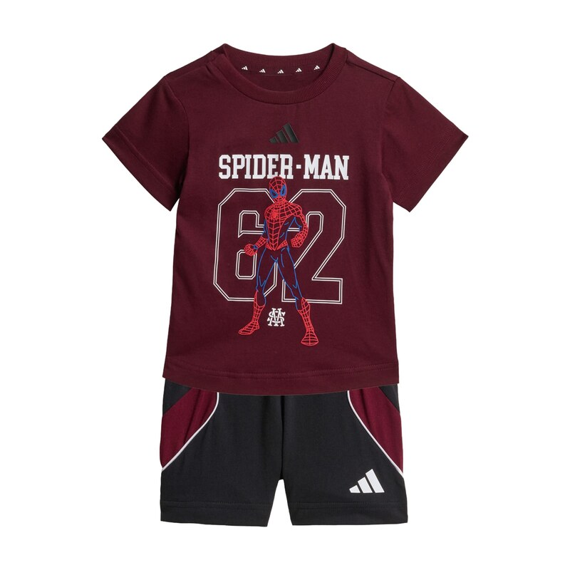 ADIDAS SPORTSWEAR Tepláková souprava Marvel Spider-Man kaštanově