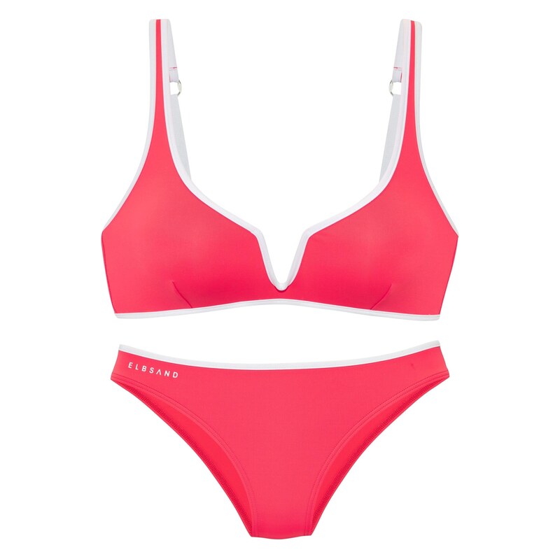 Elbsand Bikiny korálová / bílá