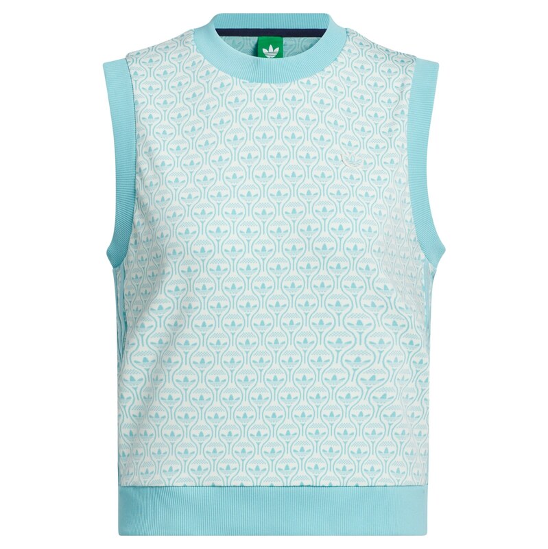 ADIDAS PERFORMANCE Sportovní vesta tyrkysová / aqua modrá / bílá