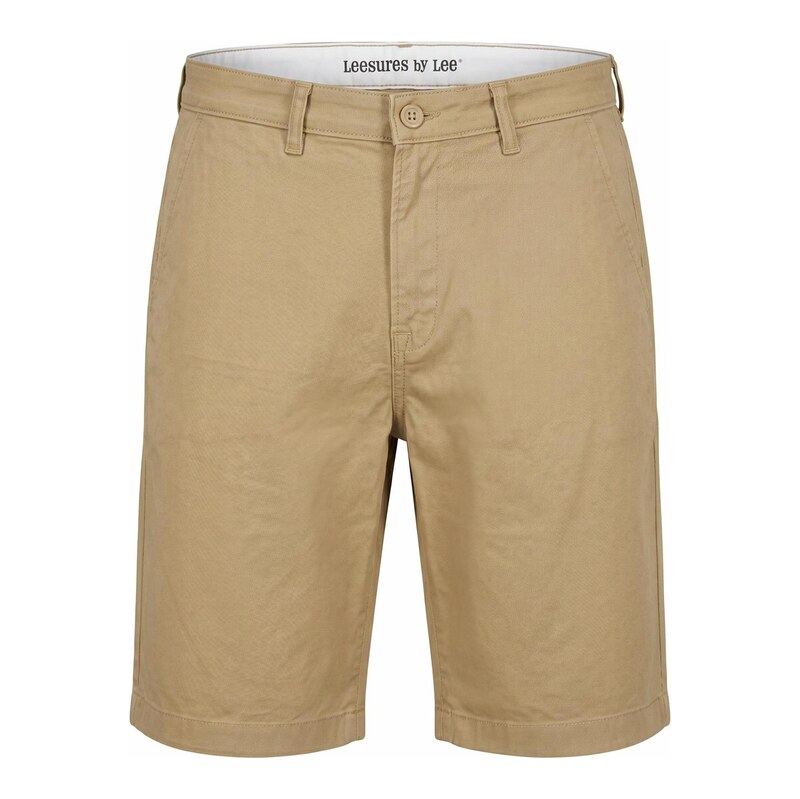 Lee Chino kalhoty Regular Chino Short Clay béžová