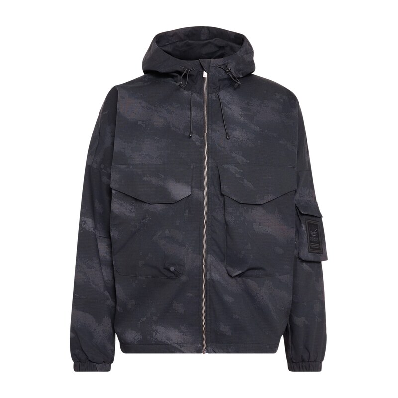 ADIDAS ORIGINALS Přechodná bunda Camo antracitová / černá