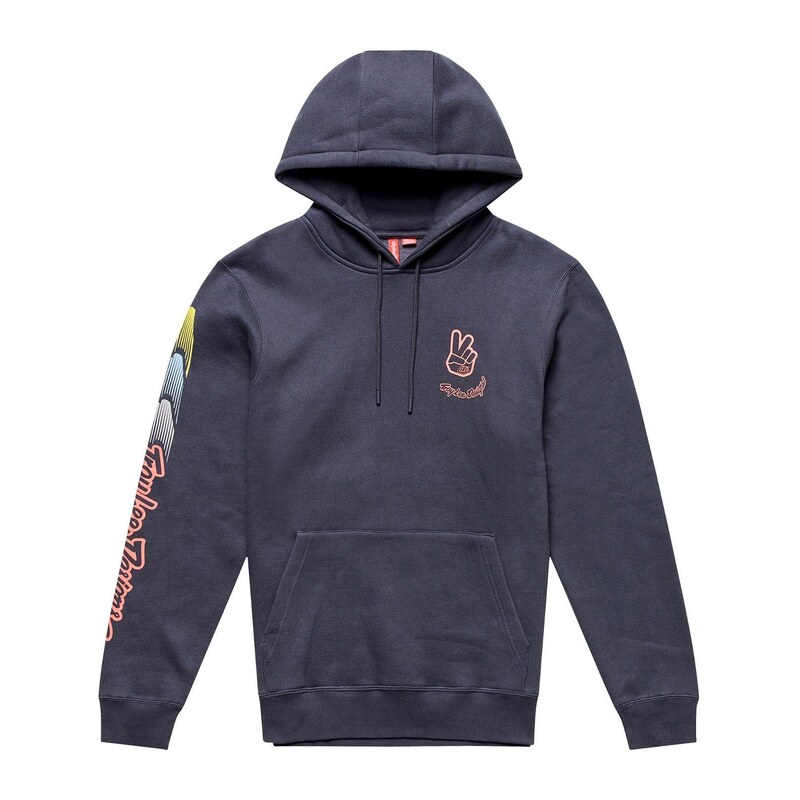 Troy Lee Designs Peace Out pánská mikina Carbon/Black vel. L