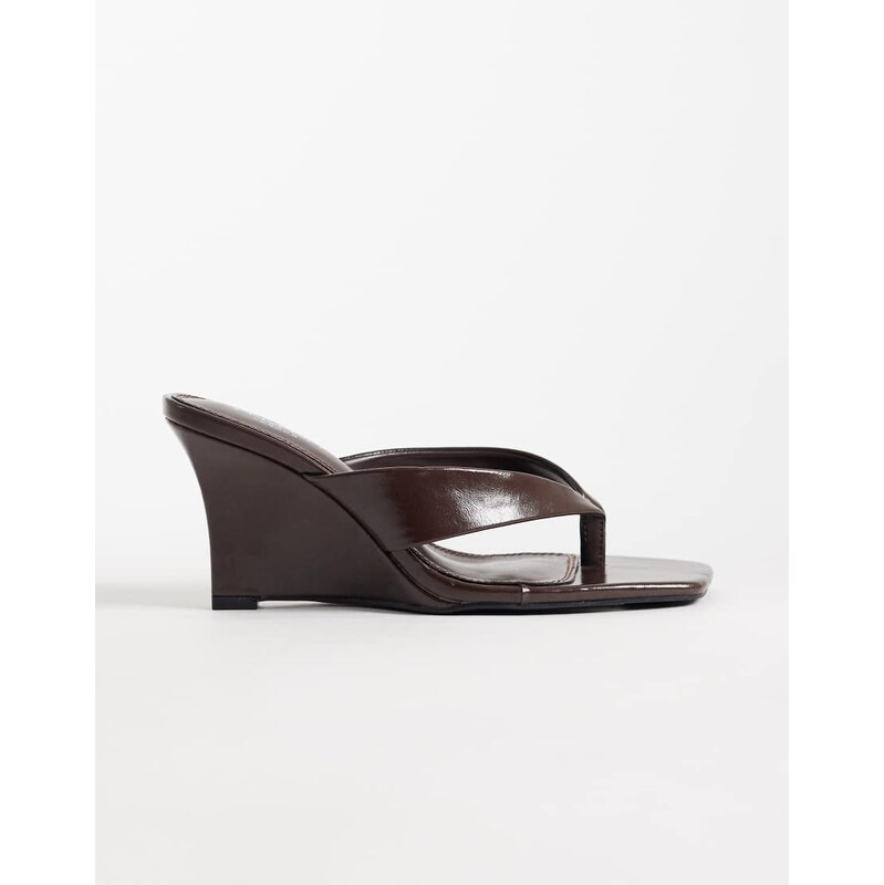 SIMMI Shoes Simmi London Senia wedge toe post sandals in