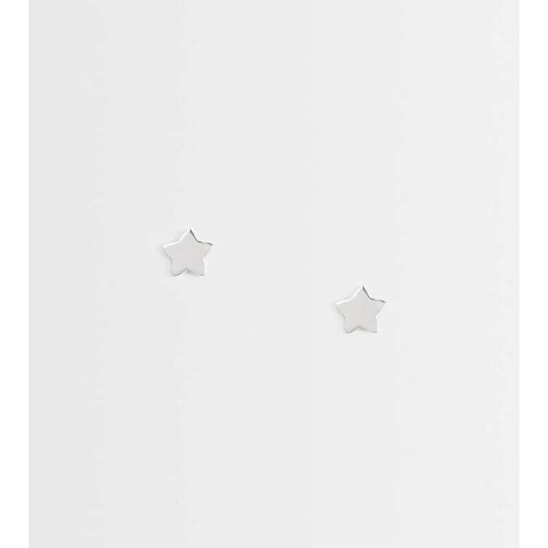 Kingsley Ryan flat star stud earrings in sterling silver