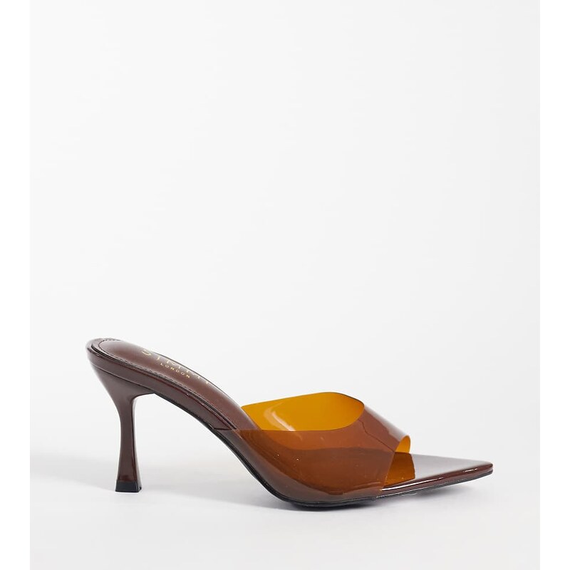 Simmi Wide Fit Simmi London Santo Wide Fit heeled mule sandals