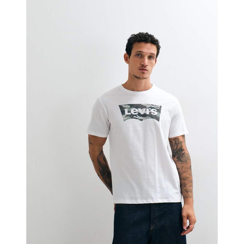Levis graphic camo logo t-shirt in white