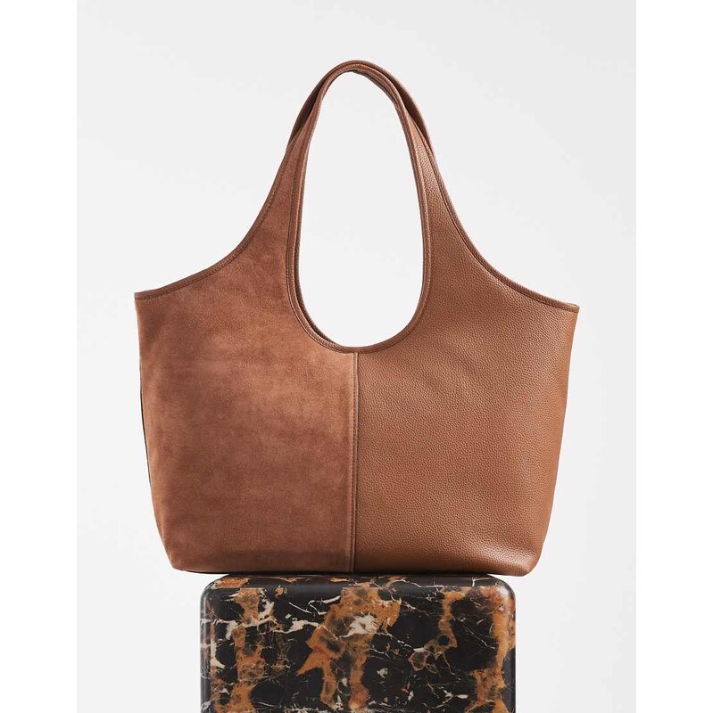 Michael Kors Henly large shopper tote bag in luggage brown