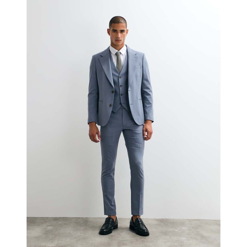 ASOS DESIGN skinny suit trousers in blue