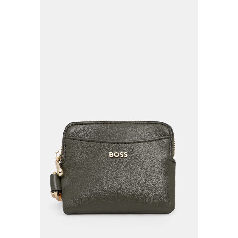 BOSS Peněženka dámská z imitace kůže Sandy Zip Cardholder