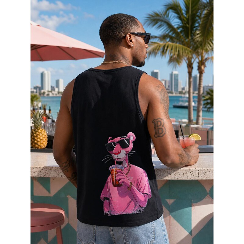 Pánské tílko černé Jigga Wear G Panther