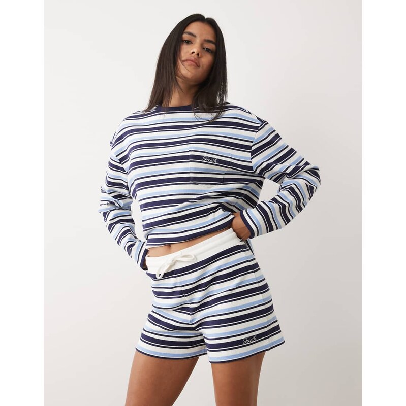 4th & Reckless cotton rich elasticated waistband shorts co-ord