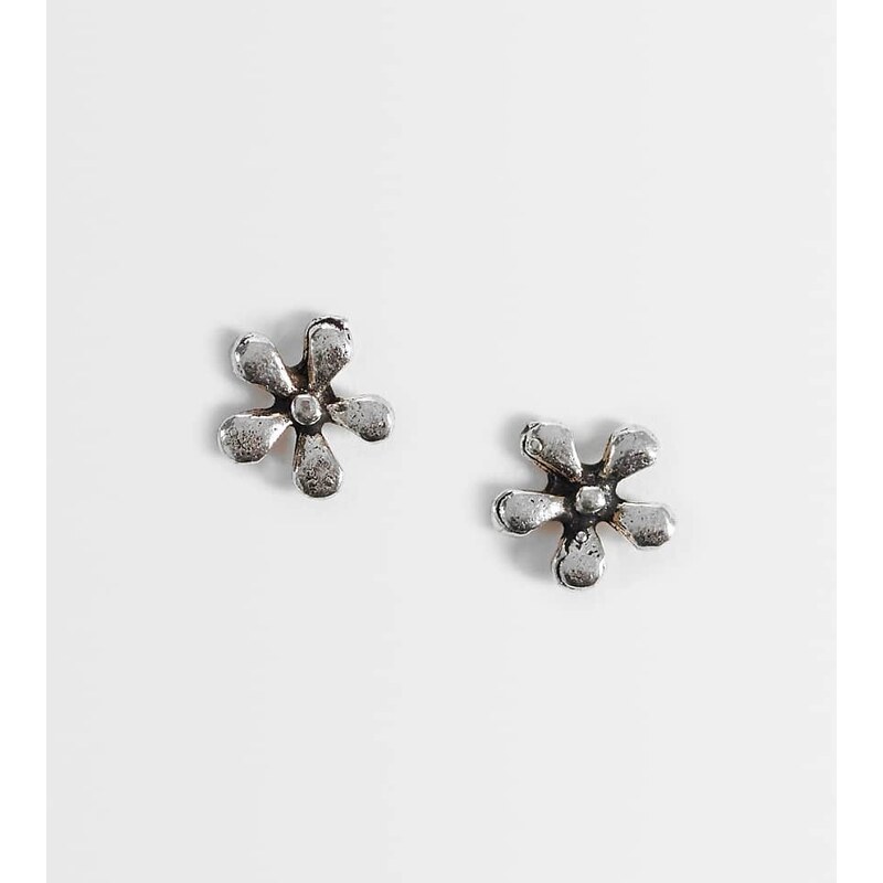 Kingsley Ryan flower stud earrings in sterling silver