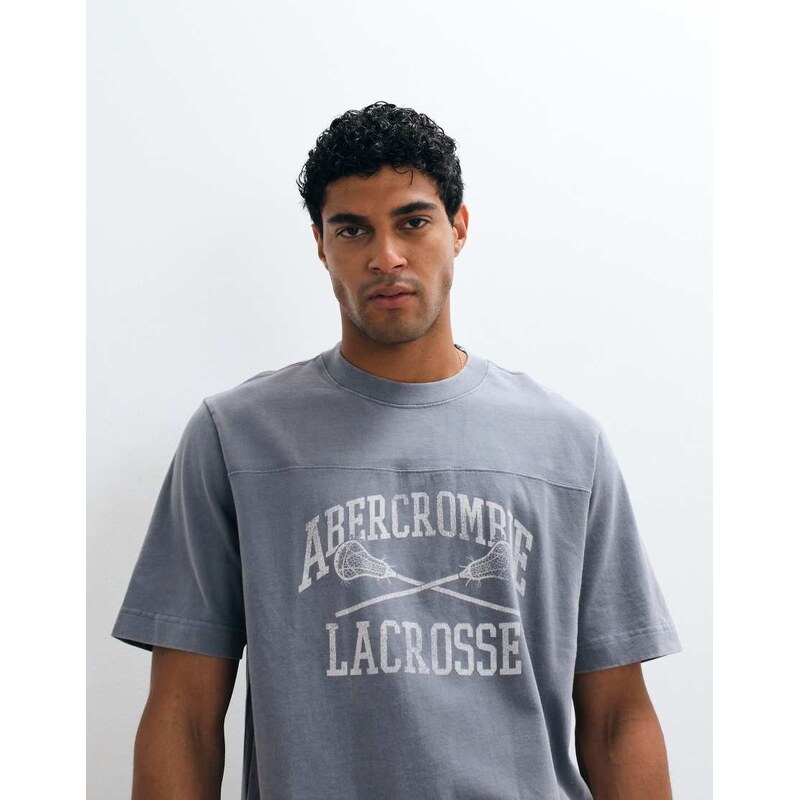 Abercrombie & Fitch collegiate graphic heavyweight t-shirt in