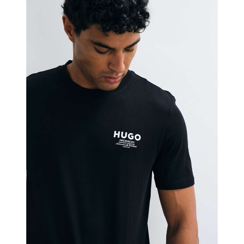HUGO Blue Nesptee regular fit t-shirt in black
