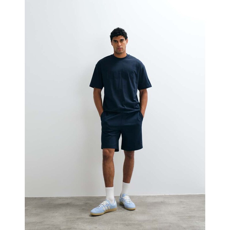 HUGO Red Dinkee co-ord tonal logo short in navy