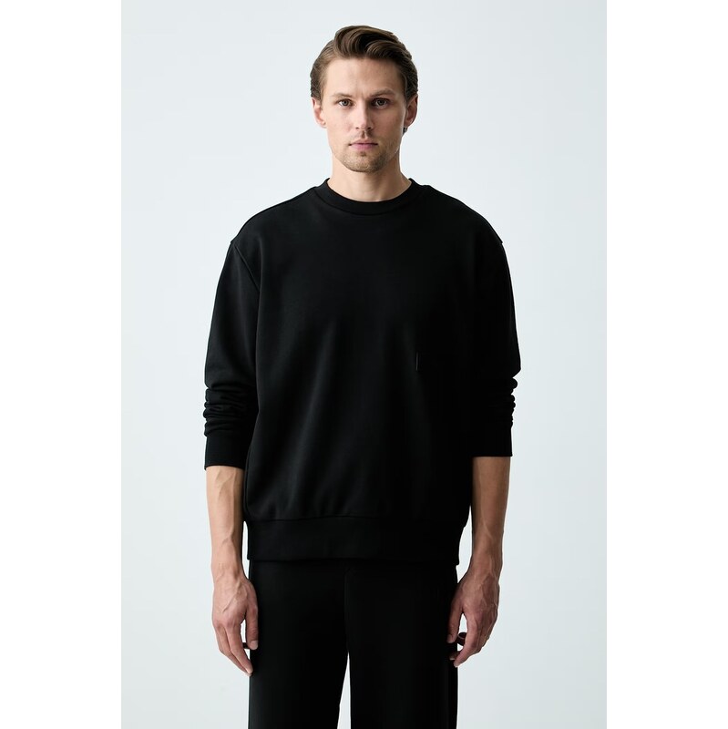 BOSS Green mikina pánská s bavlnou SW_Crewneck