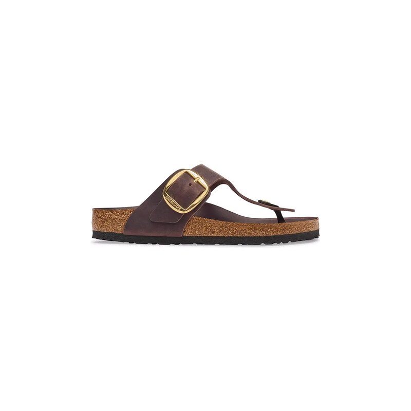 Birkenstock žabky dámské kožené Gizeh Big Buckle Oiled Leather
