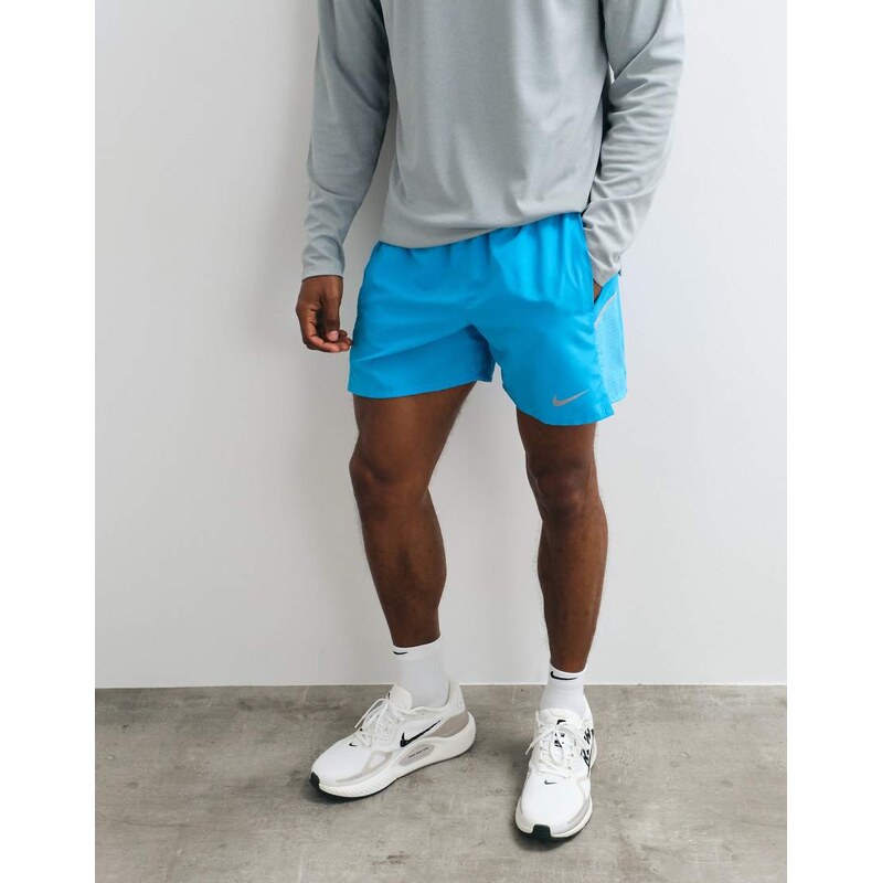 Nike Running Miler Dri-FIT 5 inch shorts in blue