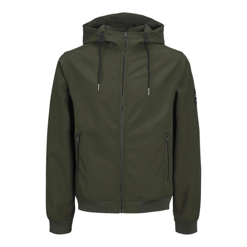 JACK & JONES Přechodná bunda Basic olivová