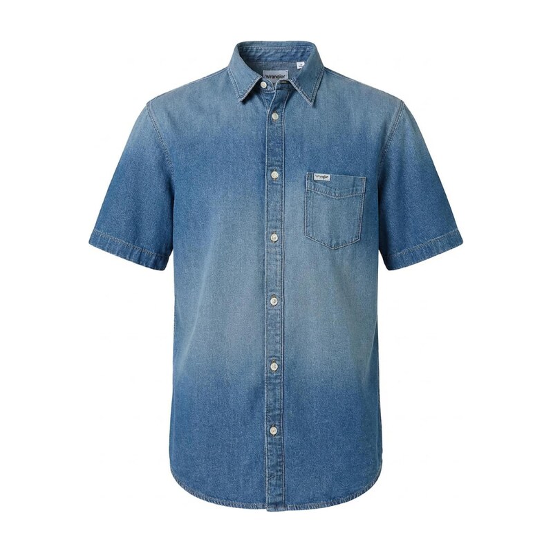 WRANGLER Tričko 1 PKT SHIRT modrá