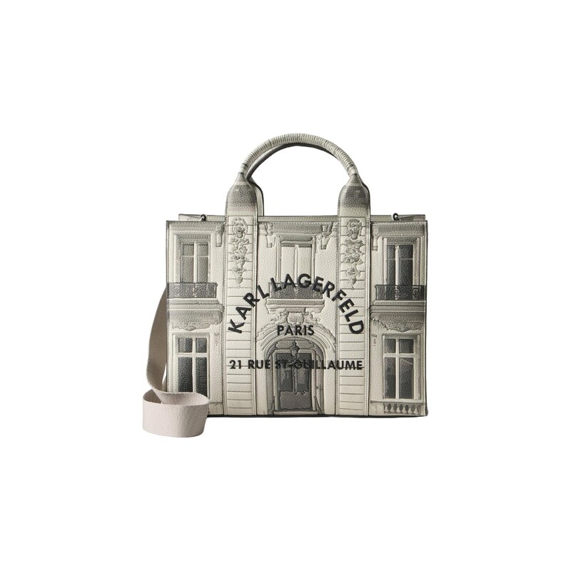 Karl Lagerfeld Kabelka Maison De Karl šedá / režná / tmavě šedá