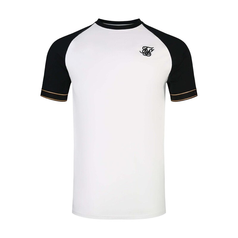 SikSilk Tričko Tech oranžová / černá / bílá