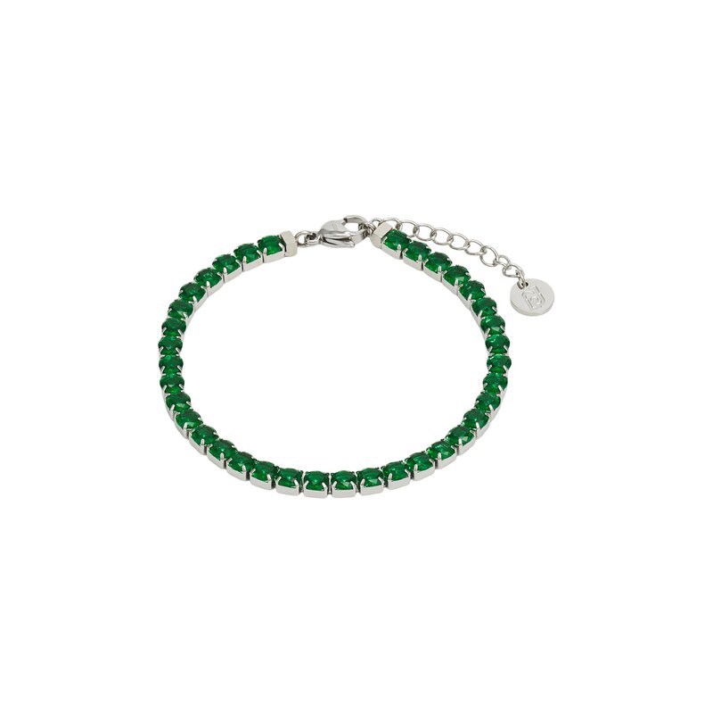 Liu Jo Náramek zelená / stříbrná