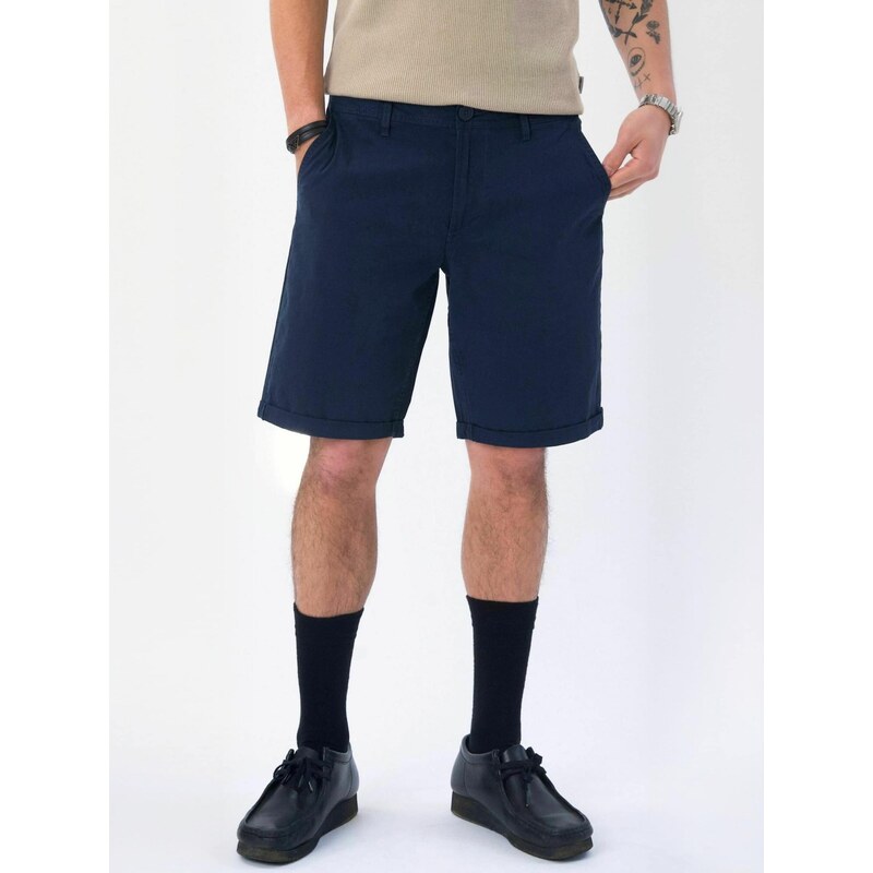 TEESHOPPEN Kalhoty  Chino  námořnická modř