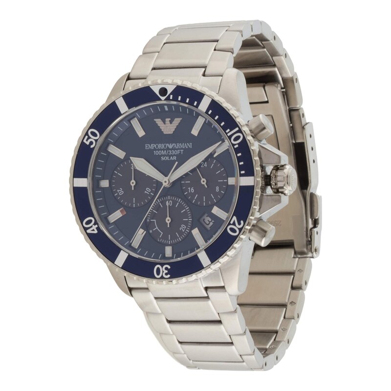 Emporio Armani Analogové hodinky WORLD EXPLORER stříbrná