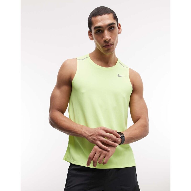 Nike Running Miler Dri-FIT vest in yellow