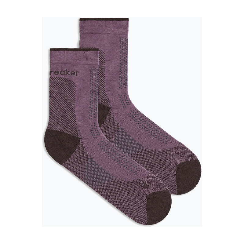 Dámské ponožky Icebreaker Merino Hike+ Ultralight Quarter grey plum 116756939