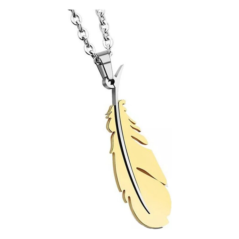 Impress Jewelry Přívěsek z chirurgické oceli - Zlaté pero