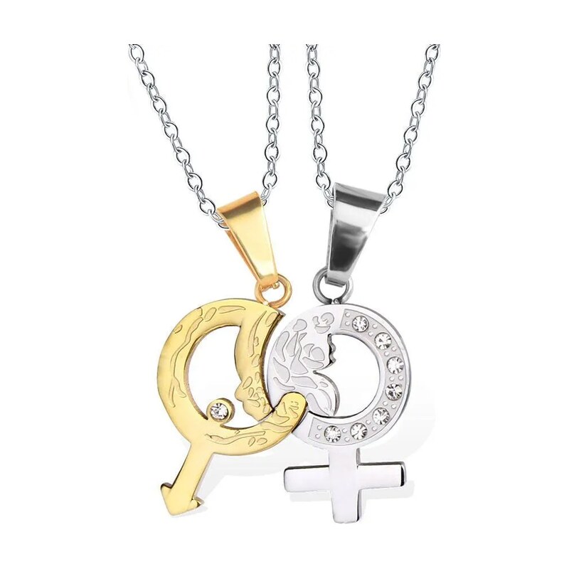 Impress Jewelry Ocelové přívěsky pro dvojici puzzle Afrodita