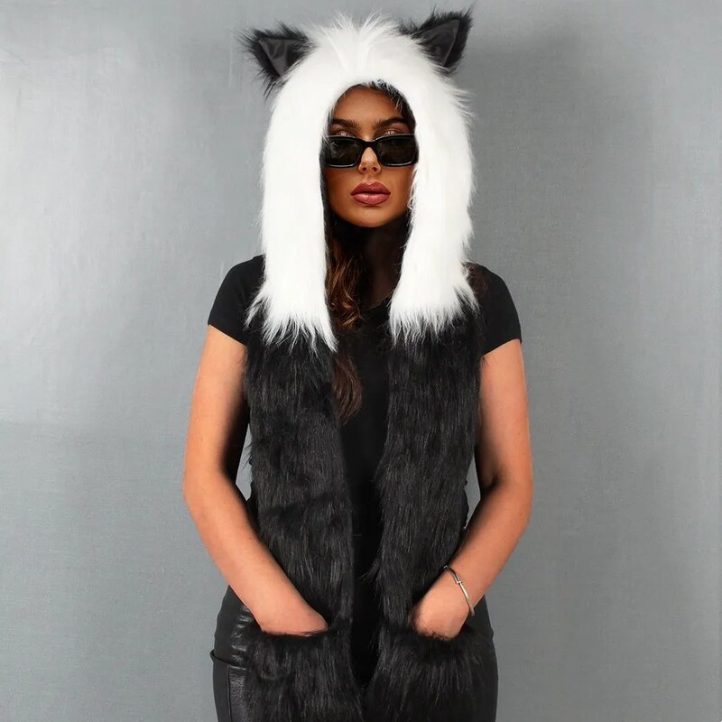 Zimní čepice Funky Animal Panda