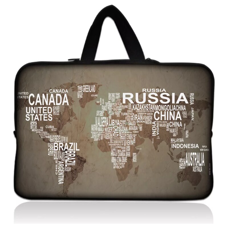 Huado taška na notebook do 15.6 Mapa světa