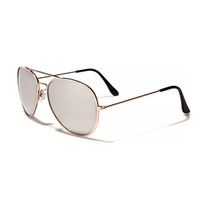 Wayfarer style Sluneční brýle pilotky zlatý rám zrcadllové sklo