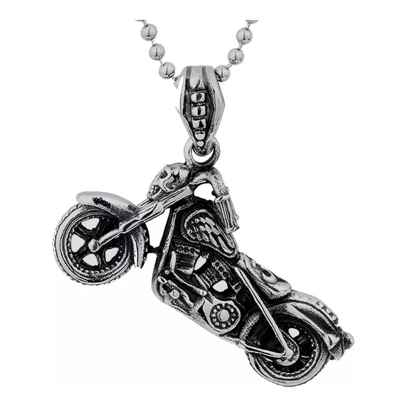 Impress Jewelry Přívěsek z chirurgické oceli Motorka Ghost