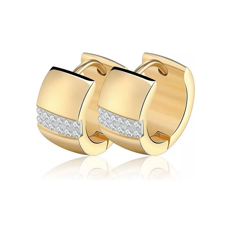 Impress Jewelry Ocelové Náušnice kruhy Loius Zlaté
