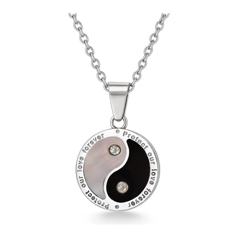 Impress Jewelry Přívěsek z chirurgické oceli Jin Jang Our Love