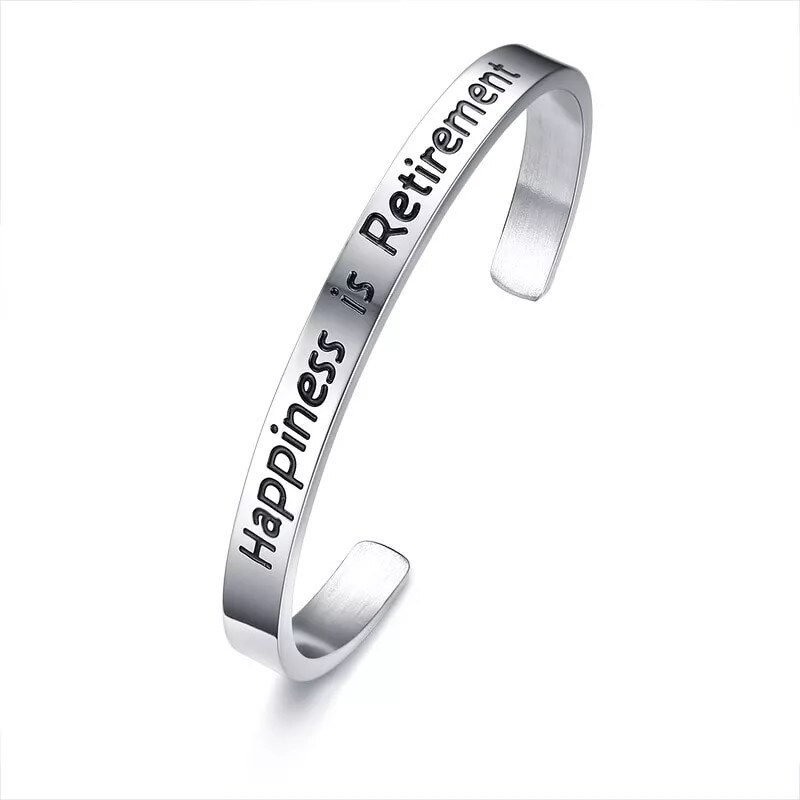 Impress Jewelry Náramek z chirurgické oceli Happiness is