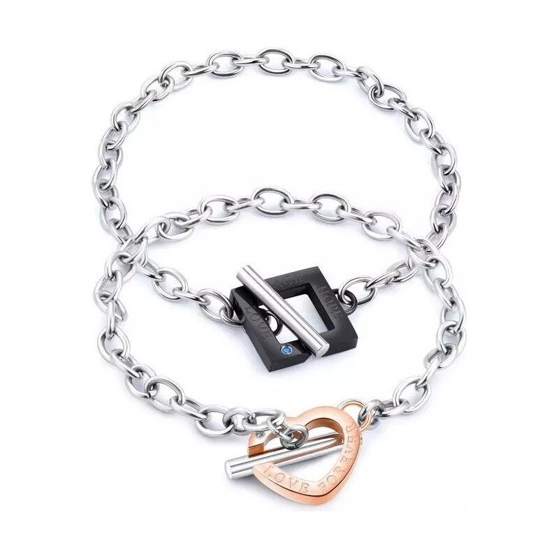 Impress Jewelry Náramek z chirurgické oceli Love Forever