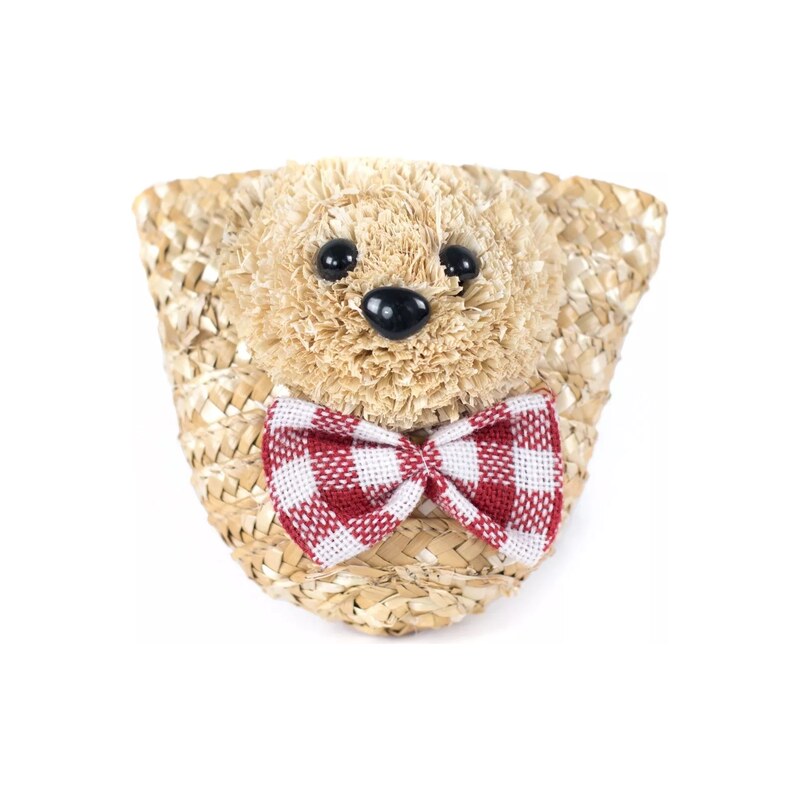Lifestyle Dětská slaměná kabelka Teddy bear
