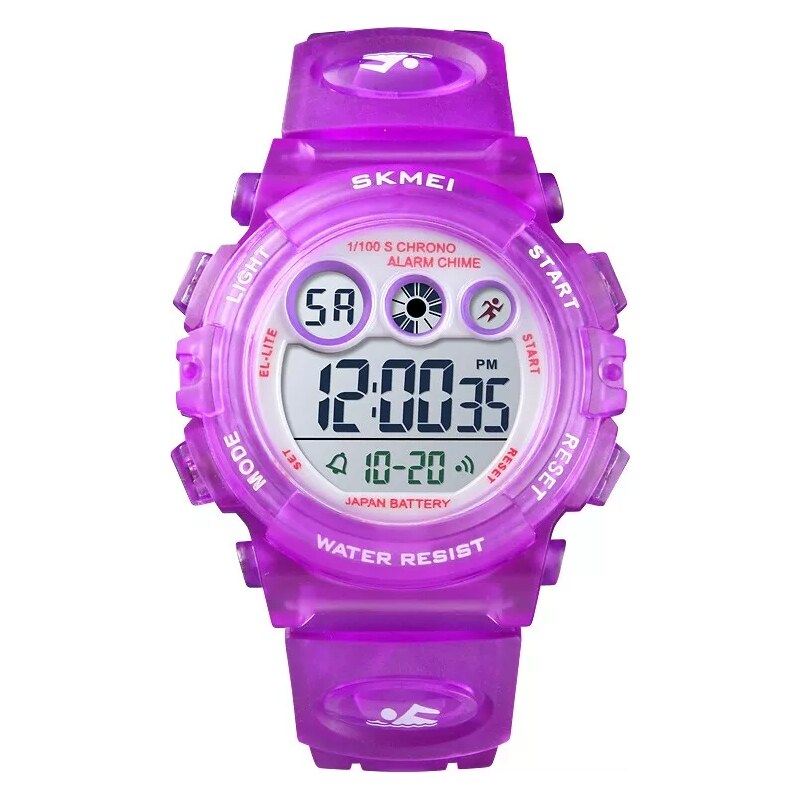 SKMEI 1451 Dětské sportovní hodinky Little lady Fialové