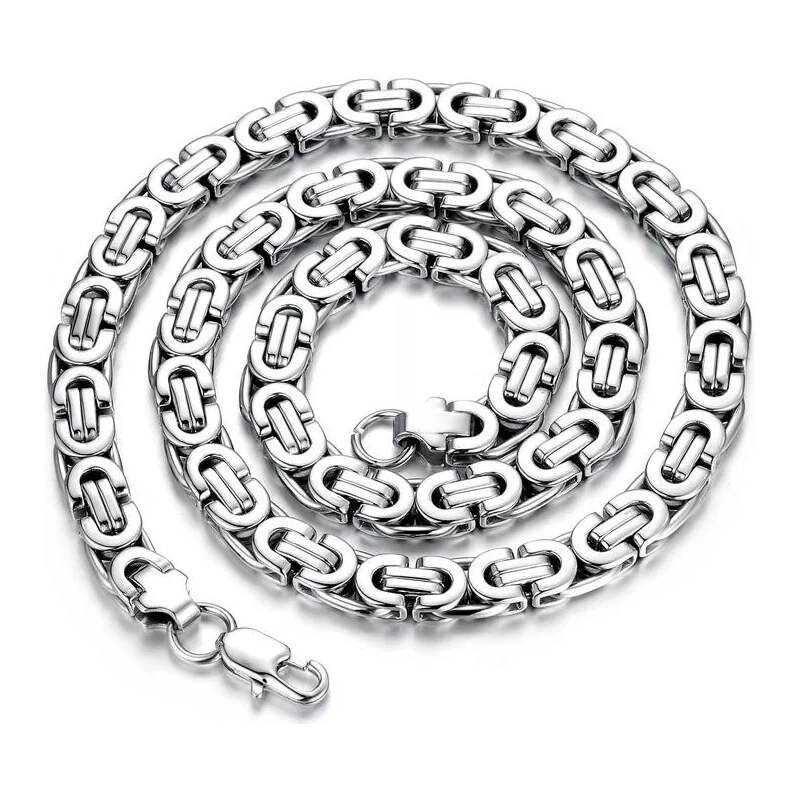 Impress Jewelry Pánský řetízek z chirurgické oceli Flat Boy 9 mm